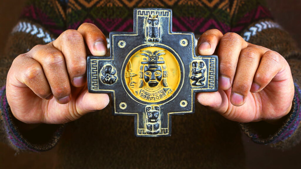 Symbolic Inca structures at Wiñay Wayna representing Andean numerology.