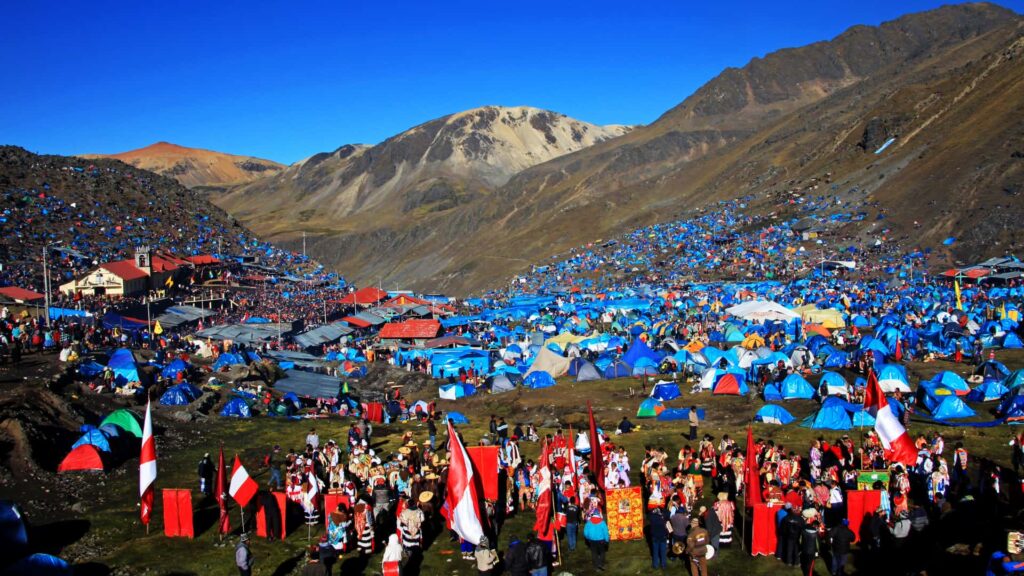 Scenic view of an Inca tambo overlooking the mountains, once used by chasquis (messengers)