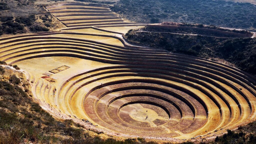 Ancient Inca ruins in the Andes Mountains, showcasing impressive stone architecture and breathtaking landscapes